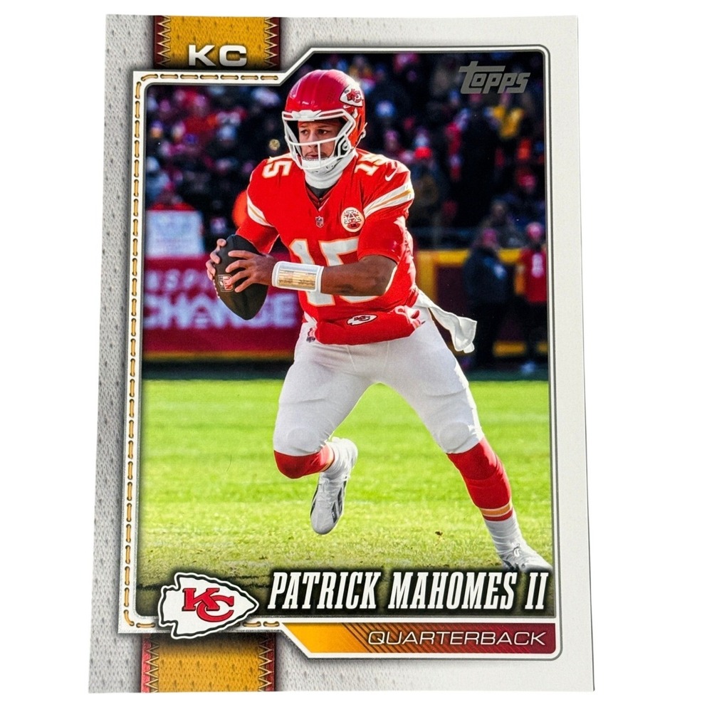 Topps Patrick Mahomes II Football Card Super Box SBOC-11 Red 5x7 Chiefs QB